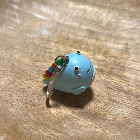 NWOT Baby Blue Rainbow Dinosaur Charm with Spring Hook - Picture 4 of 11